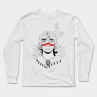 indigenous woman Long Sleeve T-Shirt